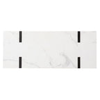 SEI Furniture Kiernan Modern Faux Marble Console Table