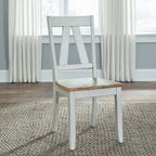 Lindsey Farm Weathered White & Sandstone 7 Piece Trestle Table Set