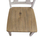 Lindsey Farm Weathered White & Sandstone 7 Piece Trestle Table Set