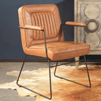 Carbon Loft Teigen Faux Leather Chair with Sled Base