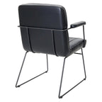 Carbon Loft Teigen Faux Leather Chair with Sled Base