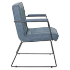 Carbon Loft Teigen Faux Leather Chair with Sled Base