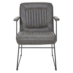 Carbon Loft Teigen Faux Leather Chair with Sled Base