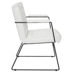 Carbon Loft Teigen Faux Leather Chair with Sled Base