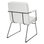 Carbon Loft Teigen Faux Leather Chair with Sled Base