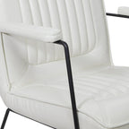 Carbon Loft Teigen Faux Leather Chair with Sled Base