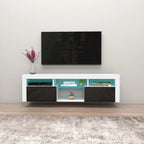 Bari 160 Wall Mounted Floating 63 TV Stand with 16 Color LEDs