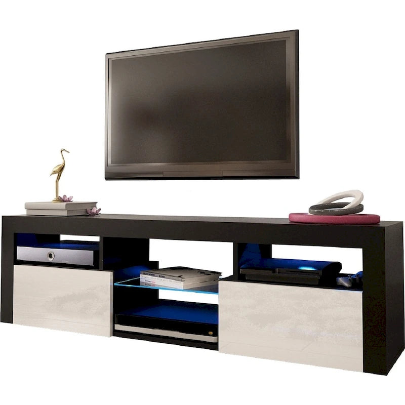 Bari 160 Wall Mounted Floating 63 TV Stand with 16 Color LEDs