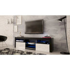 Bari 160 Wall Mounted Floating 63 TV Stand with 16 Color LEDs
