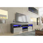 Bari 160 Wall Mounted Floating 63 TV Stand with 16 Color LEDs