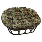 Bali Rattan Double Papasan Chair with Tapestry Cushion