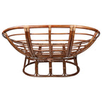 Bali Rattan Double Papasan Chair with Tapestry Cushion