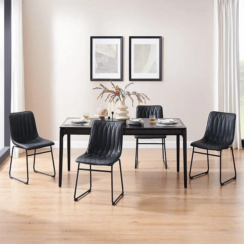 Art Leon Faux Leather Dining Chair (Set of 2)