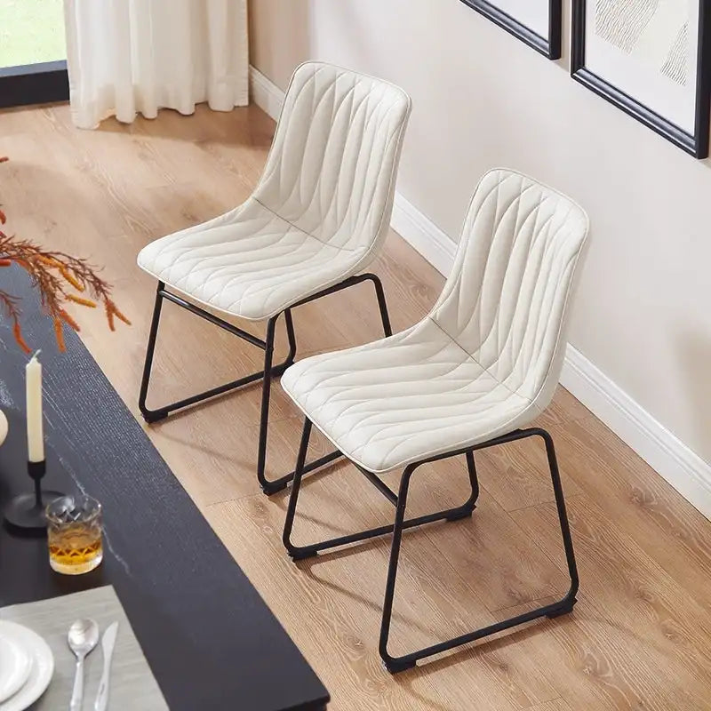 Art Leon Faux Leather Dining Chair (Set of 2)