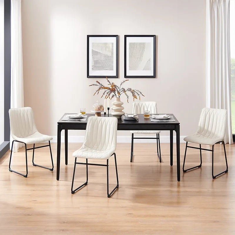 Art Leon Faux Leather Dining Chair (Set of 2)