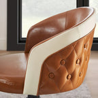 Art Leon Faux Leather Swivel Home Office Chair