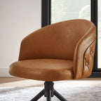 Art Leon Faux Leather Swivel Home Office Chair