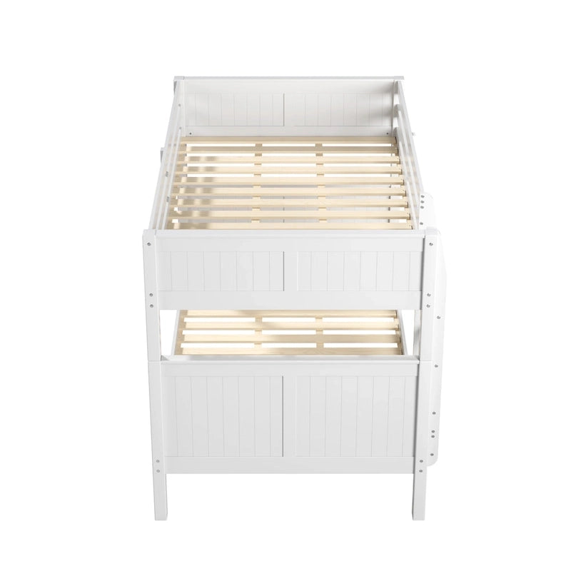Camaflexi Full over Full Bunk Bed with Twin Trundle - Panel Headboard