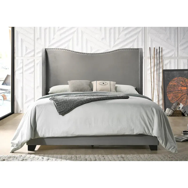 Kris Upholstered Wing Bed