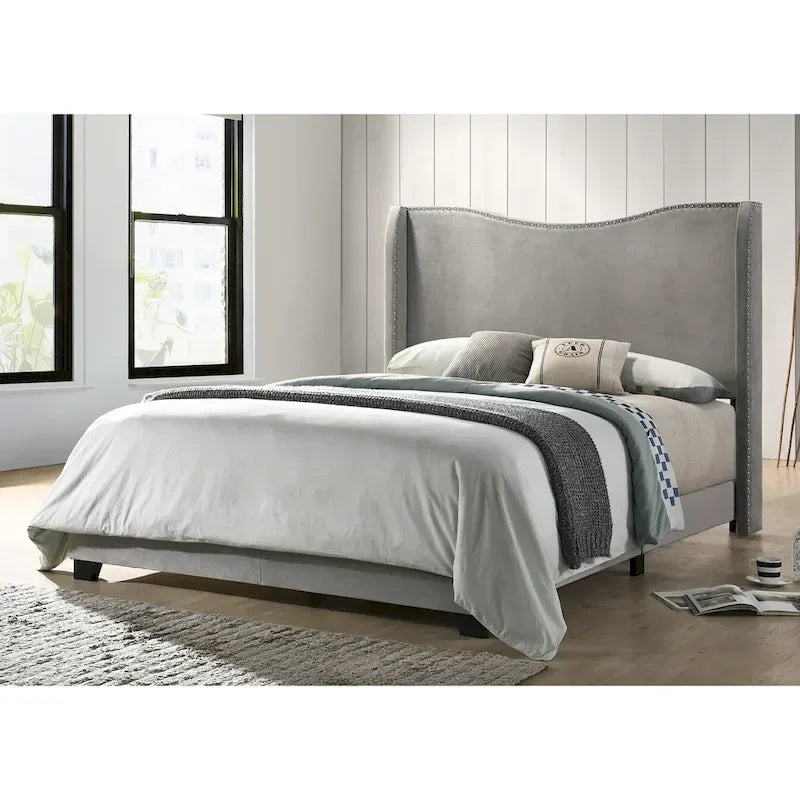 Kris Upholstered Wing Bed