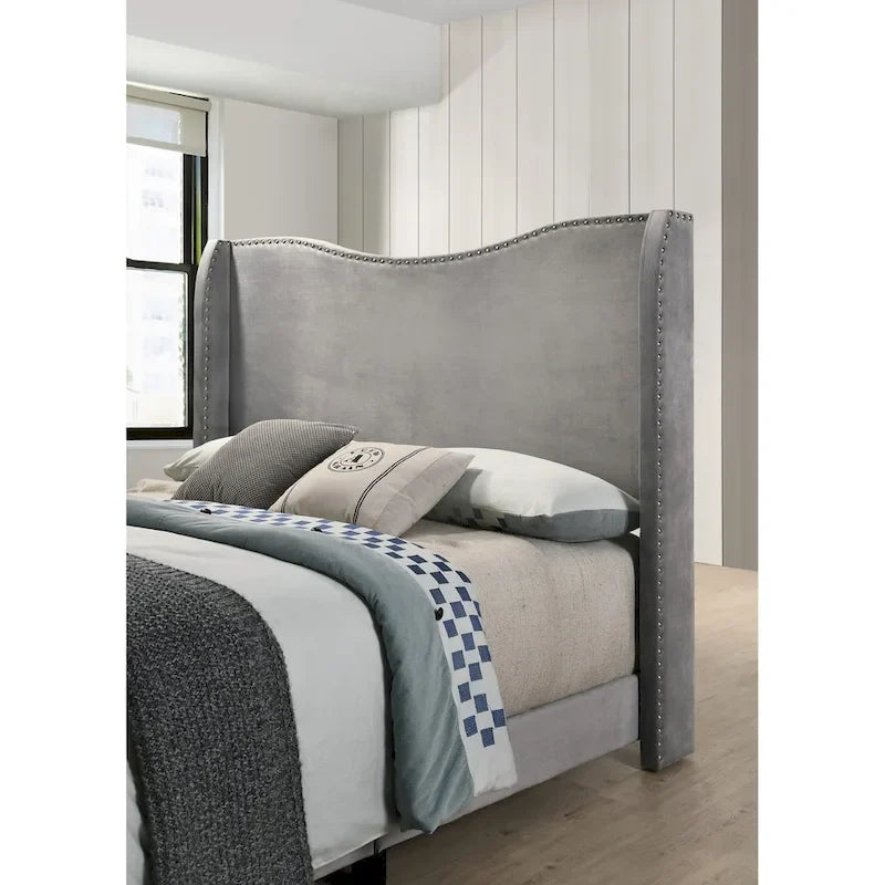 Kris Upholstered Wing Bed