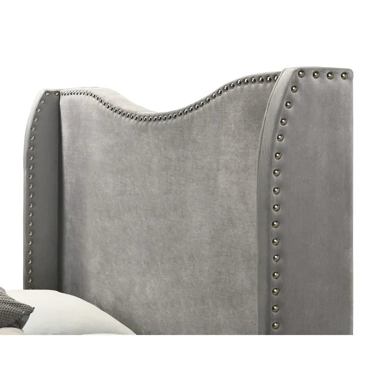 Kris Upholstered Wing Bed