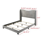 Kris Upholstered Wing Bed