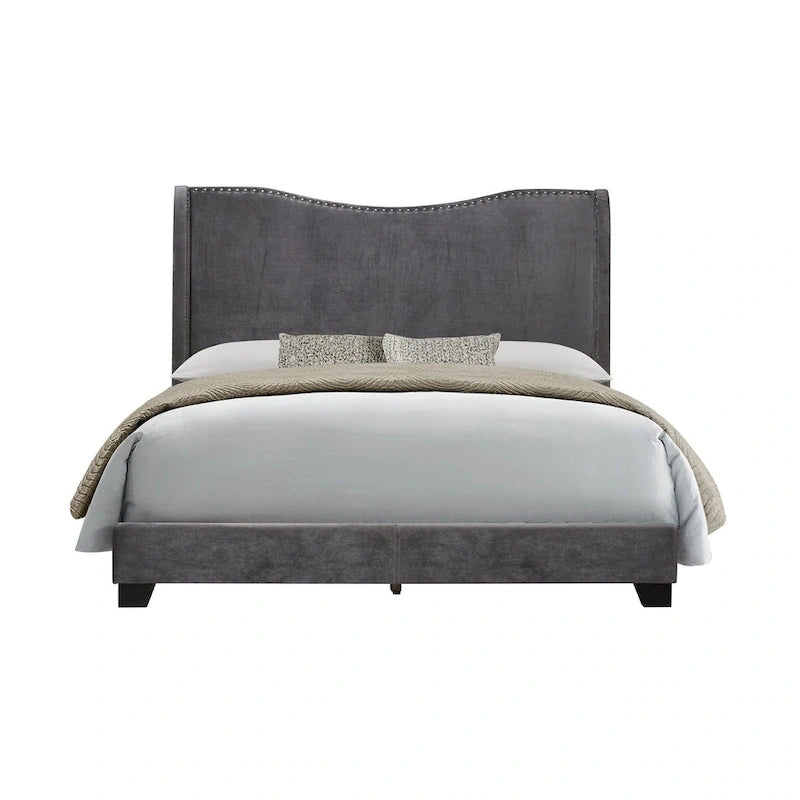 Kris Upholstered Wing Bed
