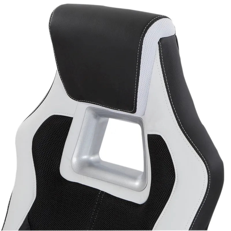 Bonded Leather and Mesh Racing Style Gaming Chair