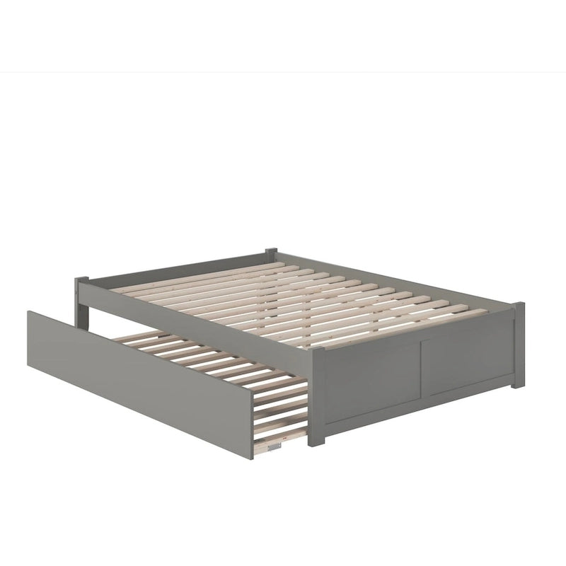 AFI Concord Wood King Platform Bed with Twin XL Trundle