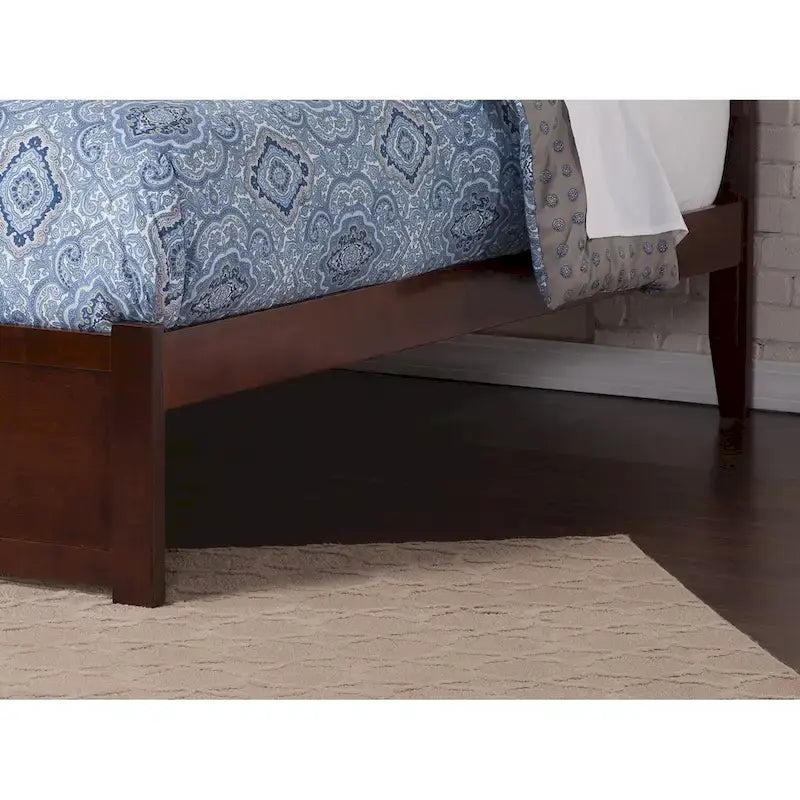 AFI Concord Wood King Platform Bed with Twin XL Trundle