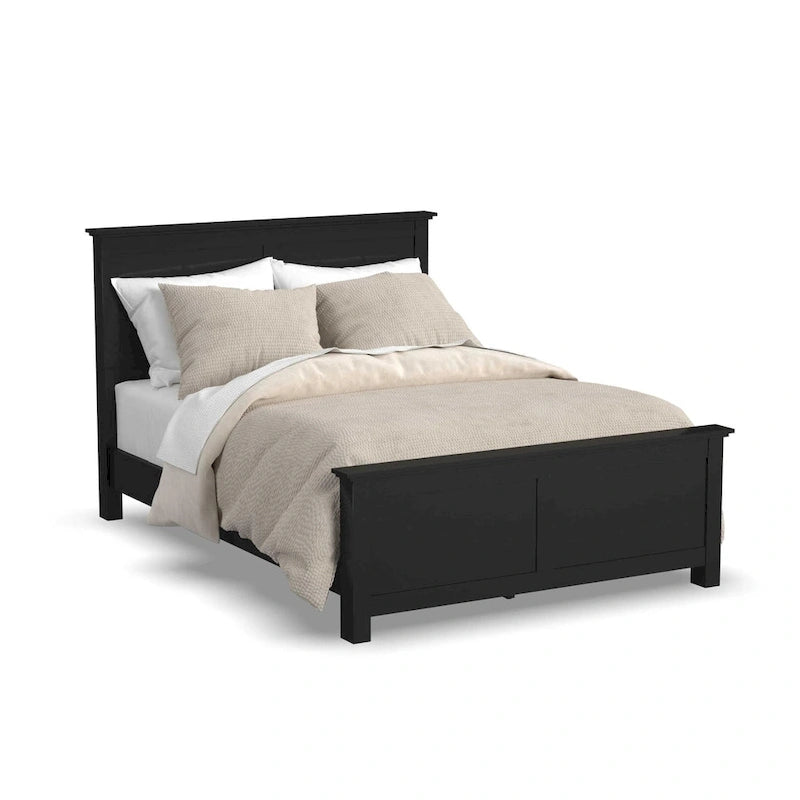 Homestyles Oak Park Black Wood Queen Bed
