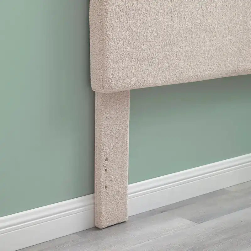 Collymore Natural Sherpa Fleece Headboard