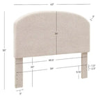Collymore Natural Sherpa Fleece Headboard
