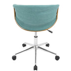 Carson Carrington Kanasen Mid-century Modern Walnut Wood Office Chair - N/A