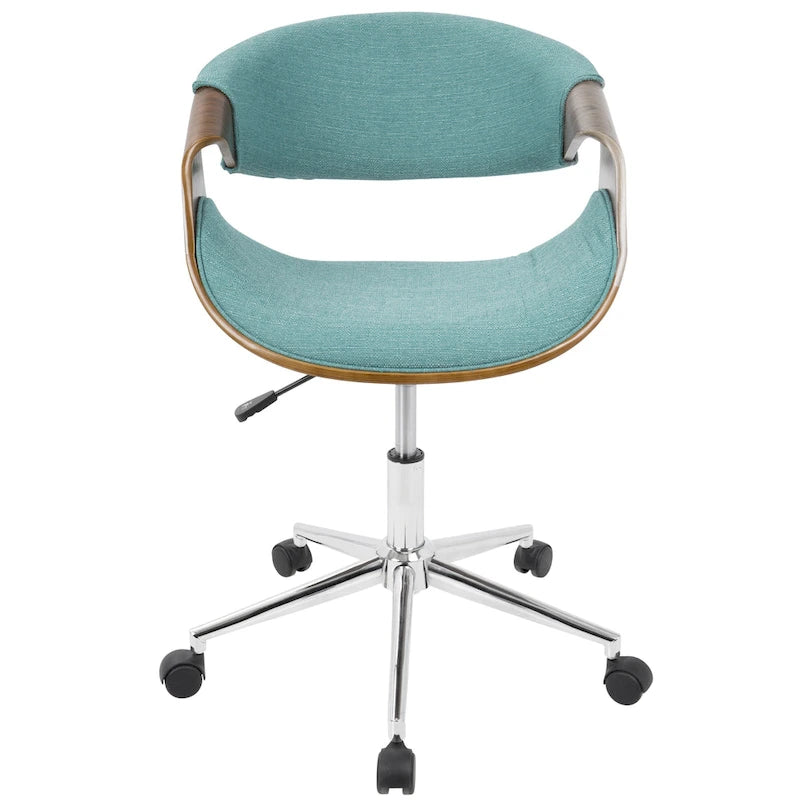 Carson Carrington Kanasen Mid-century Modern Walnut Wood Office Chair - N/A