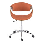 Carson Carrington Kanasen Mid-century Modern Walnut Wood Office Chair - N/A