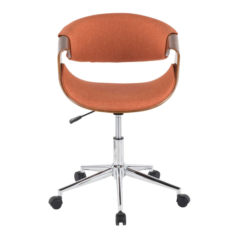 Carson Carrington Kanasen Mid-century Modern Walnut Wood Office Chair - N/A