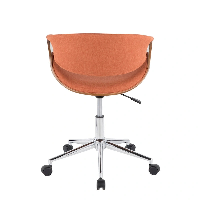 Carson Carrington Kanasen Mid-century Modern Walnut Wood Office Chair - N/A