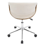 Carson Carrington Kanasen Mid-century Modern Walnut Wood Office Chair - N/A