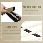 Platform Bed Frame with Fabric Upholstered Headboard