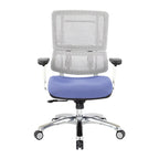 Breathable Mesh Chair with Custom Fabric Seat