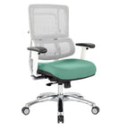 Breathable Mesh Chair with Custom Fabric Seat