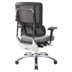 Breathable Mesh Chair with Custom Fabric Seat