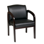 Espresso Finish Wood Visitor Chair