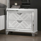 Bel Air Glam 2-Drawer Wood Nightstand with USB Ports by Furniture of America