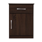 Alston 1-drawer and Cabinet Wood Nightstand