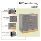 Edinburgh 2-Drawer Faux Shagreen End table