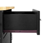 Crosley Savannah Full-size Wood-top Kitchen Cart - 37H x 42W x 18.25D