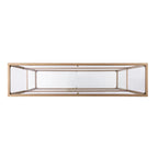 SEI Furniture Grant Glam Gold Matte Finish Console Table